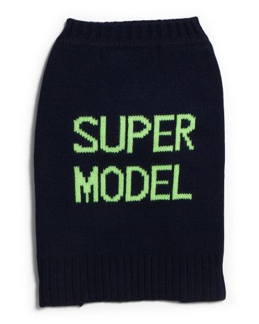 Skulldog Super Model Pet Sweater | TJ Maxx
