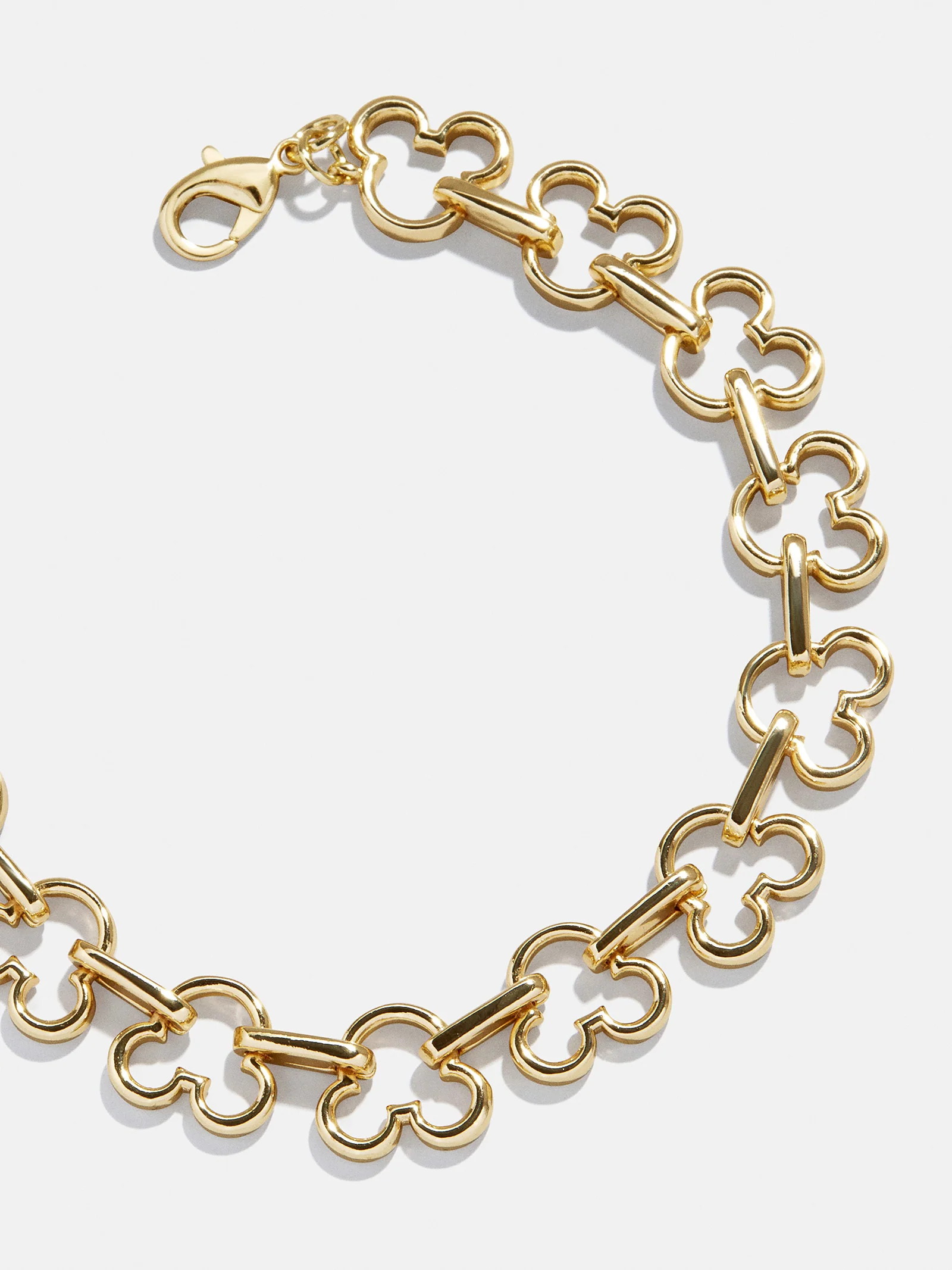 Disney Mickey Mouse Repeating Outline Bracelet - Gold | BaubleBar