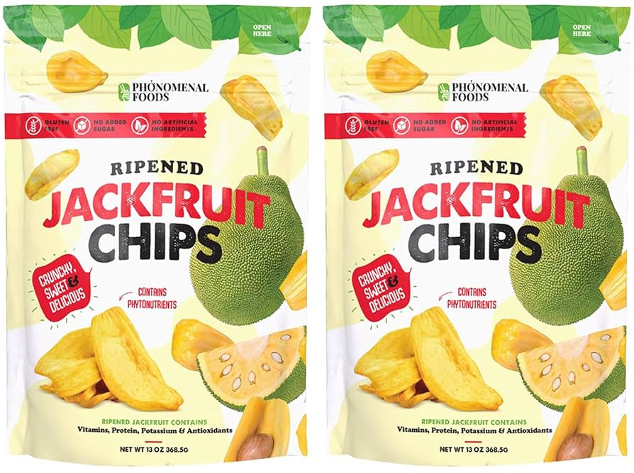 (Pack of 2) Jackfruit Chips, Net Weight 13 Ounce - Gluten-Free, No Added Sugar, No Artificial Ingredients | Amazon (US)