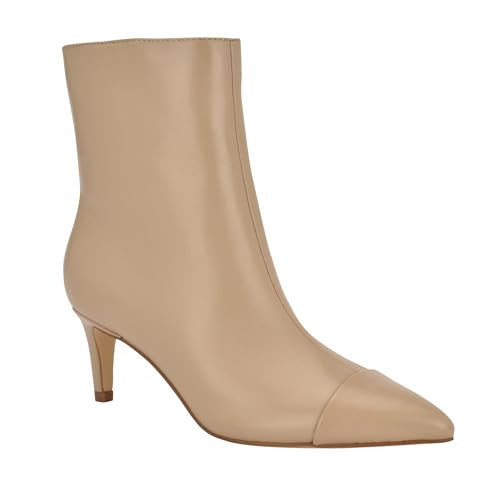 Calvin Klein Women's Gentley Bootie, Light Natural Leather 110, 7 | Amazon (US)