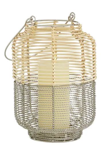 Natural Iron Contemporary Candle Holder Lantern | Nordstrom Rack