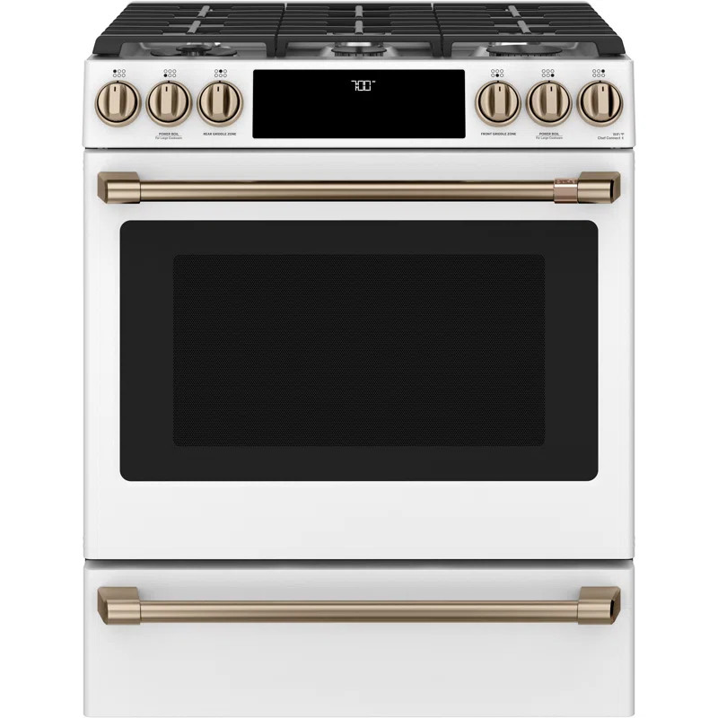 Café Smart Appliances 30" 5.6 cu. ft. Slide-in Gas Range with Griddle | Wayfair North America
