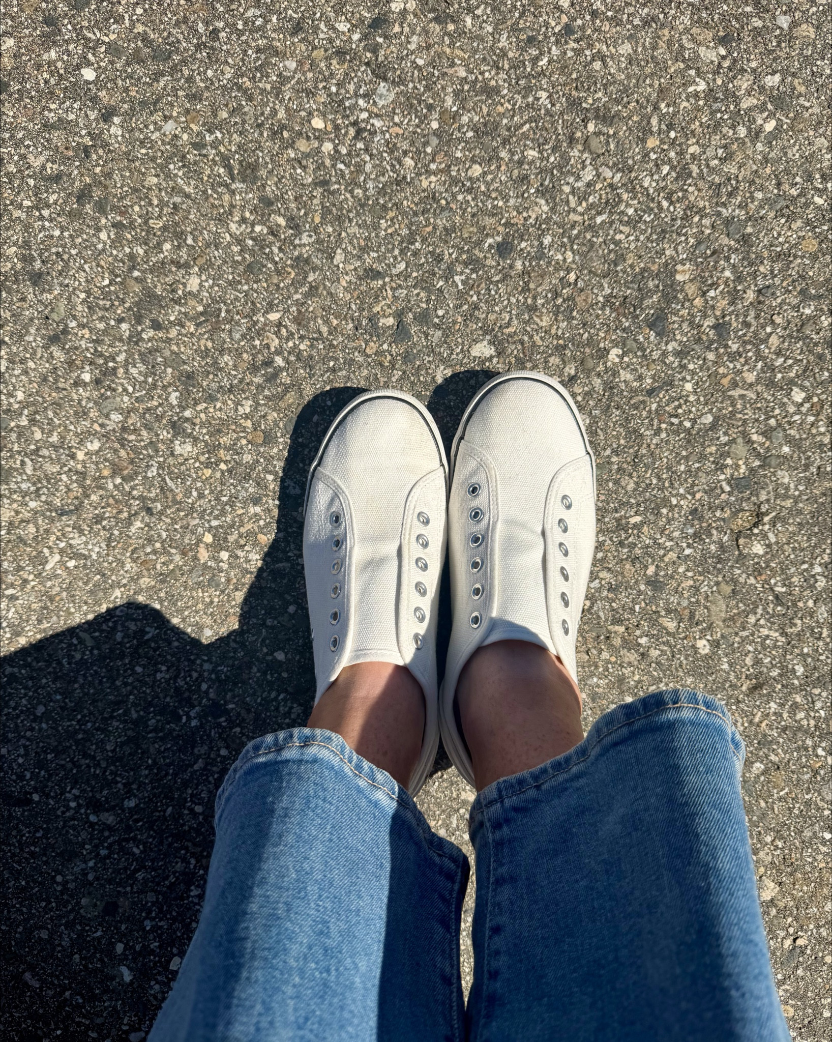 Comfy shoes and ripped jeans. Mom day outfit. 
Jeans are exact and found similar shoes. 

#LTKgrwm #LTKdayinmylife #LTKmomlife