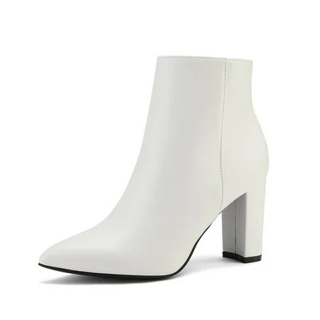 DREAM PAIRS Women's Chunky High Heel Ankle Booties | Walmart (US)