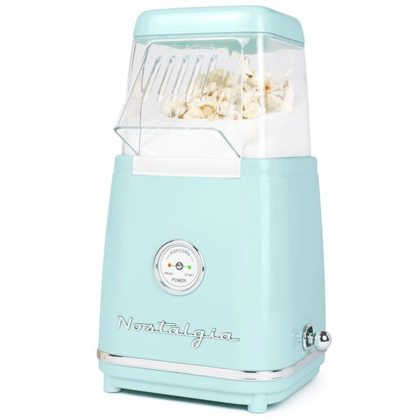 Nostalgia CLHAP12AQ Classic Retro Healthy Hot-Air Tabletop Popcorn Maker, Makes 12 Cups, with Ker... | Walmart (US)