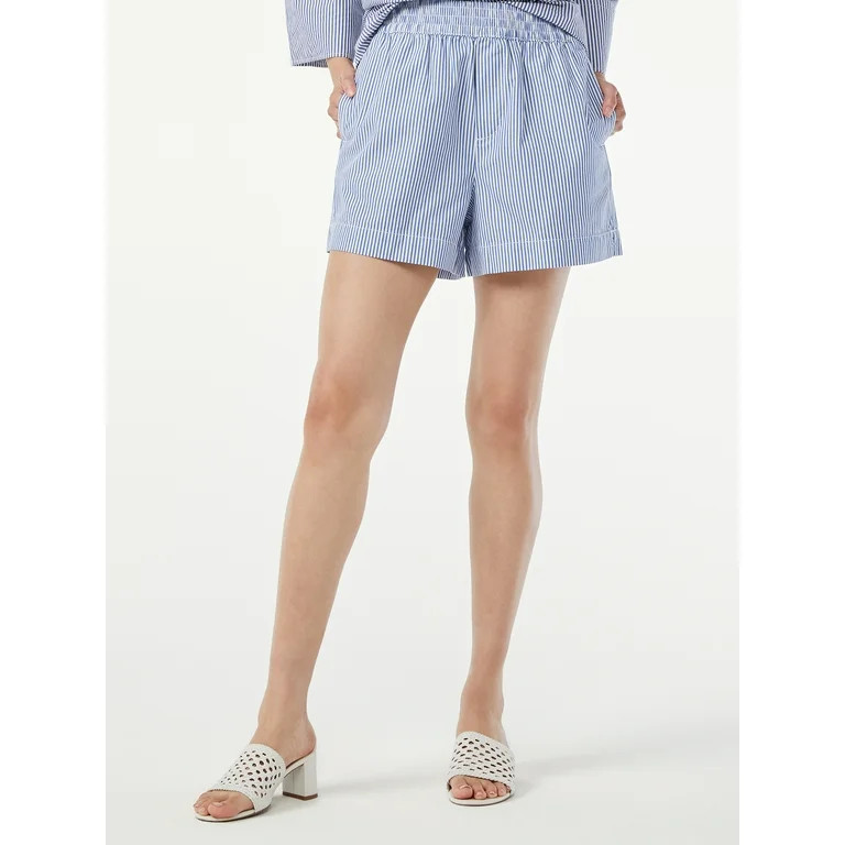 Free Assembly Women's Pull On Boxer Shorts - Walmart.com | Walmart (US)