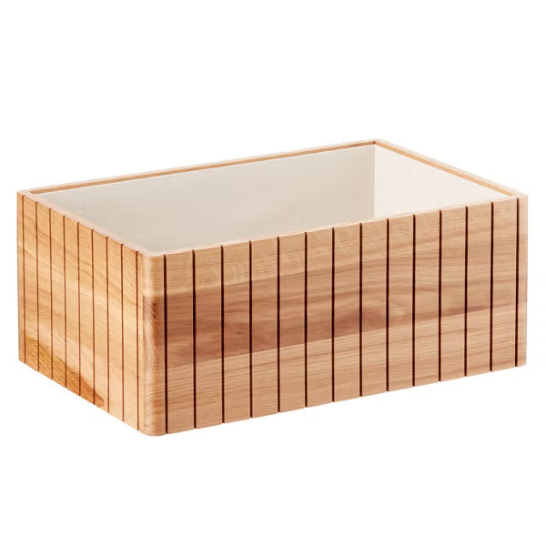 The Container Store Artisan White Oak Bin | The Container Store
