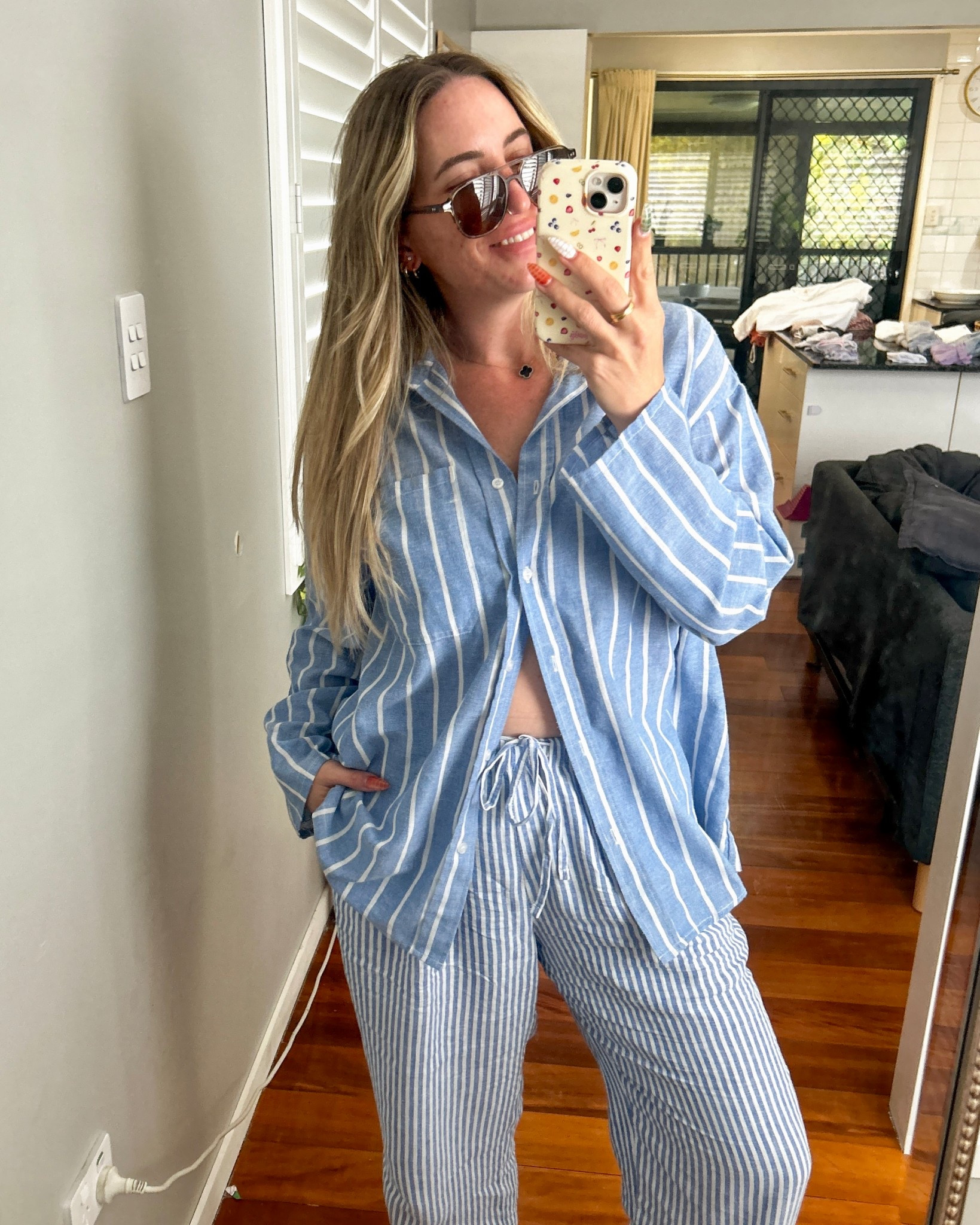 stripes on stripes 💙 
top linked & pants are big w 😘 

#LTKmidsize #LTKspring #LTKaustralia