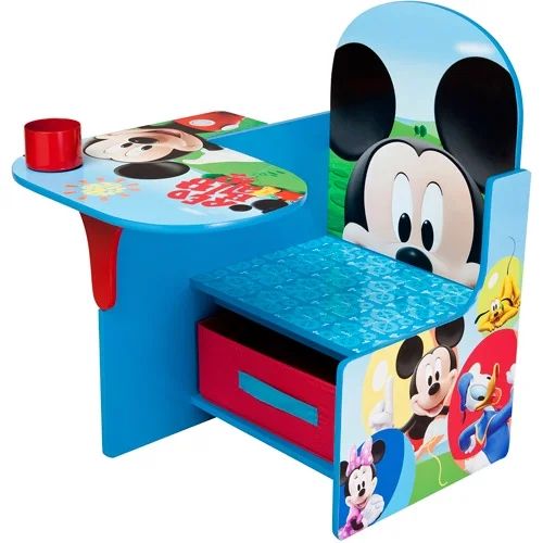 Disney Mickey Mouse Chair Desk with Storage Bin by Delta Children - Walmart.com | Walmart (US)