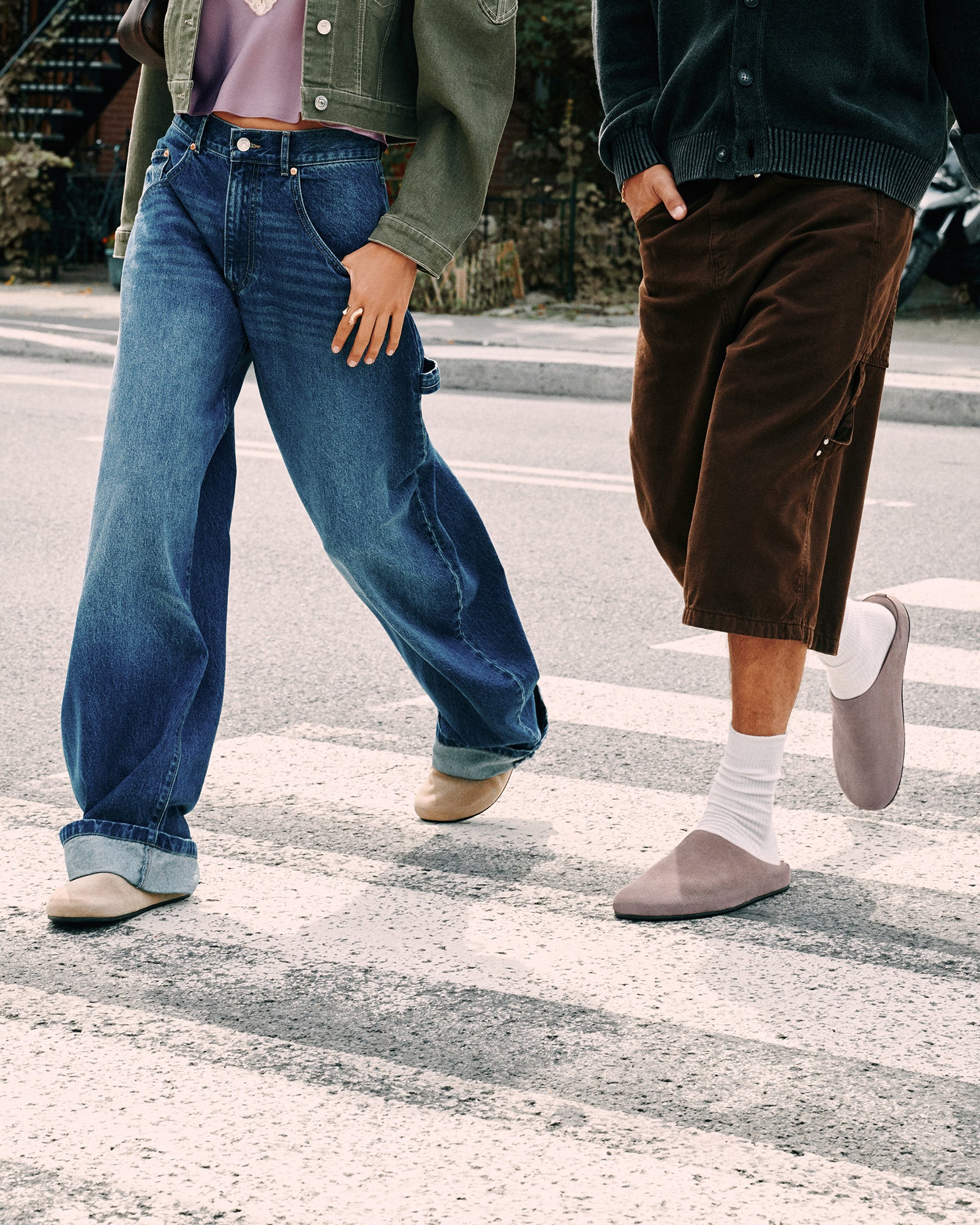 FERN Taupe Suede Slip-On Mules | Women's Designer Flats | Steve Madden (Canada)
