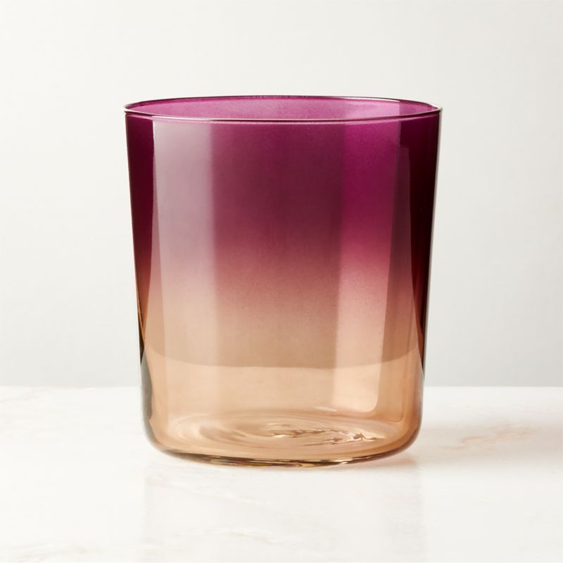 Marta Ombre Plum Double Old-Fashioned Glass + Reviews | CB2 | CB2