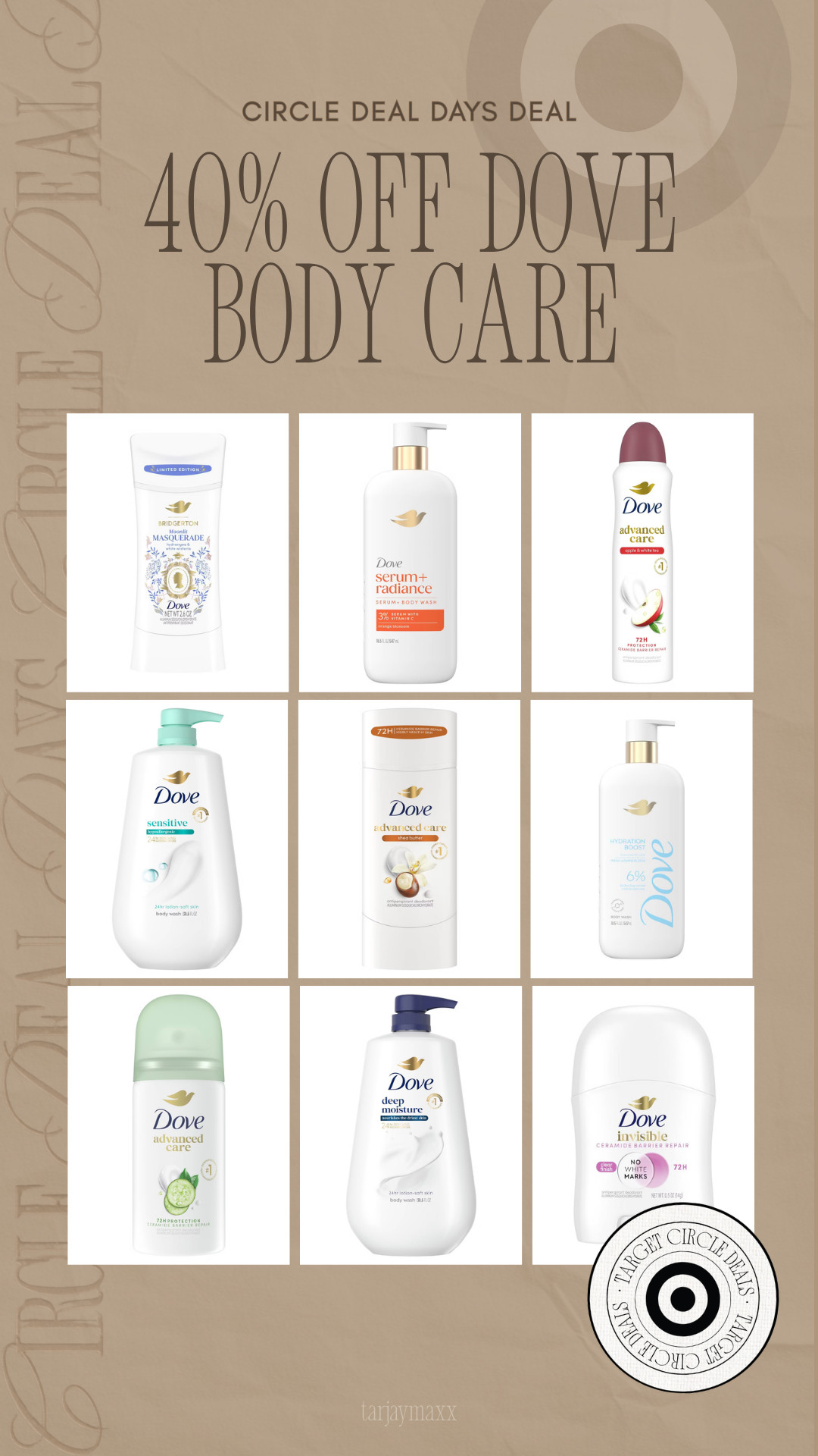 40% off Dove for Target Circle Deal Days! From body wash and lotion to deodorant and personal care essentials, these are the everyday products I always end up repurchasing. 

wedding guest dress summer, summer outfits, summer dresses, country concert outfits, date night outfits, concert outfits, travel outfits, vacation outfits beach, business casual workwear, Target Finds, Circle Deal Days, Dove, Personal Care, Beauty Finds, Self Care Essentials, Target Deals, Target Circle Deals
 

 #LTKmorningroutine #LTKselfcare #LTKBeauty