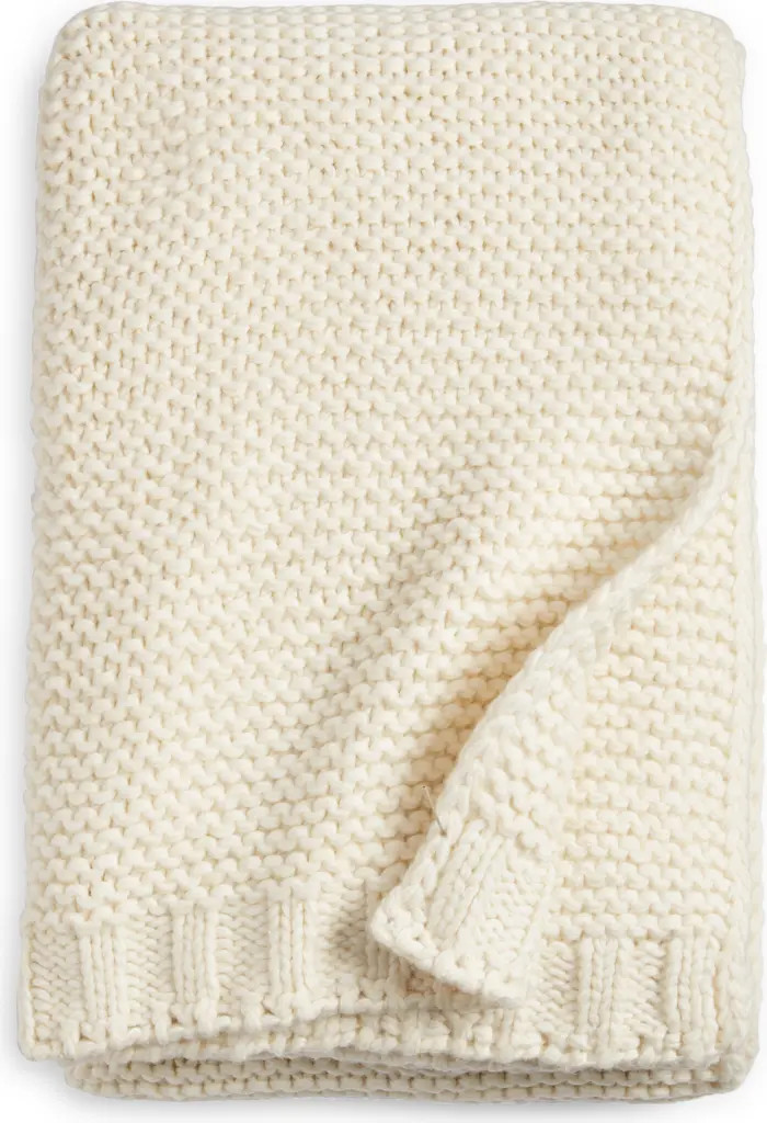 Nordstrom Heathered Knit Throw Blanket | Nordstrom | Nordstrom