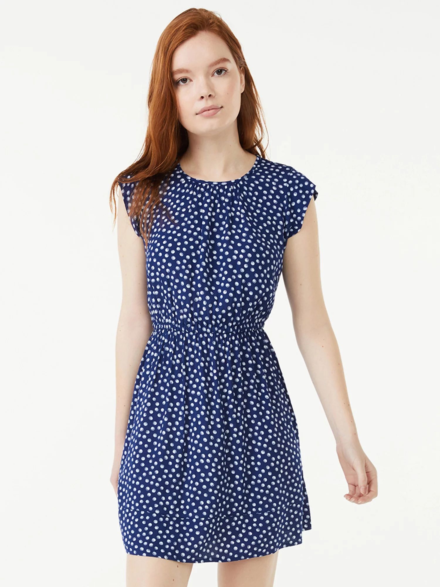 Free Assembly Women's Flutter Sleeve Mini Dress | Walmart (US)