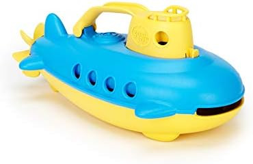 Green Toys Submarine in Yellow & blue - BPA Free, Phthalate Free, Bath Toy with Spinning Rear Pro... | Amazon (US)