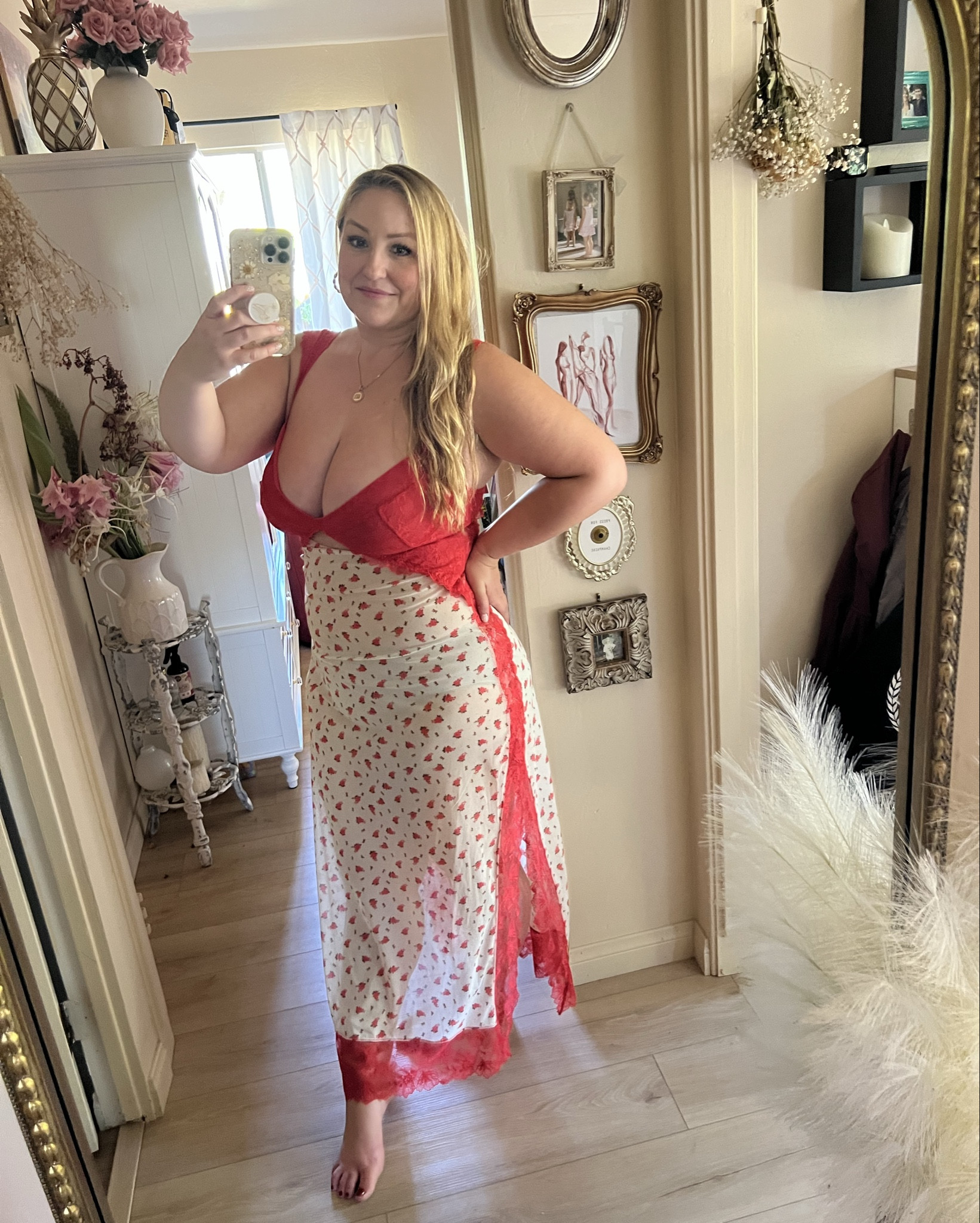 Pretty dress to lounge around in
Wearing size XL but could’ve done L
Very see through and not adjustable straps but sexy and comfy 
Linked different colors 

#LTKMidsize #LTKOver40