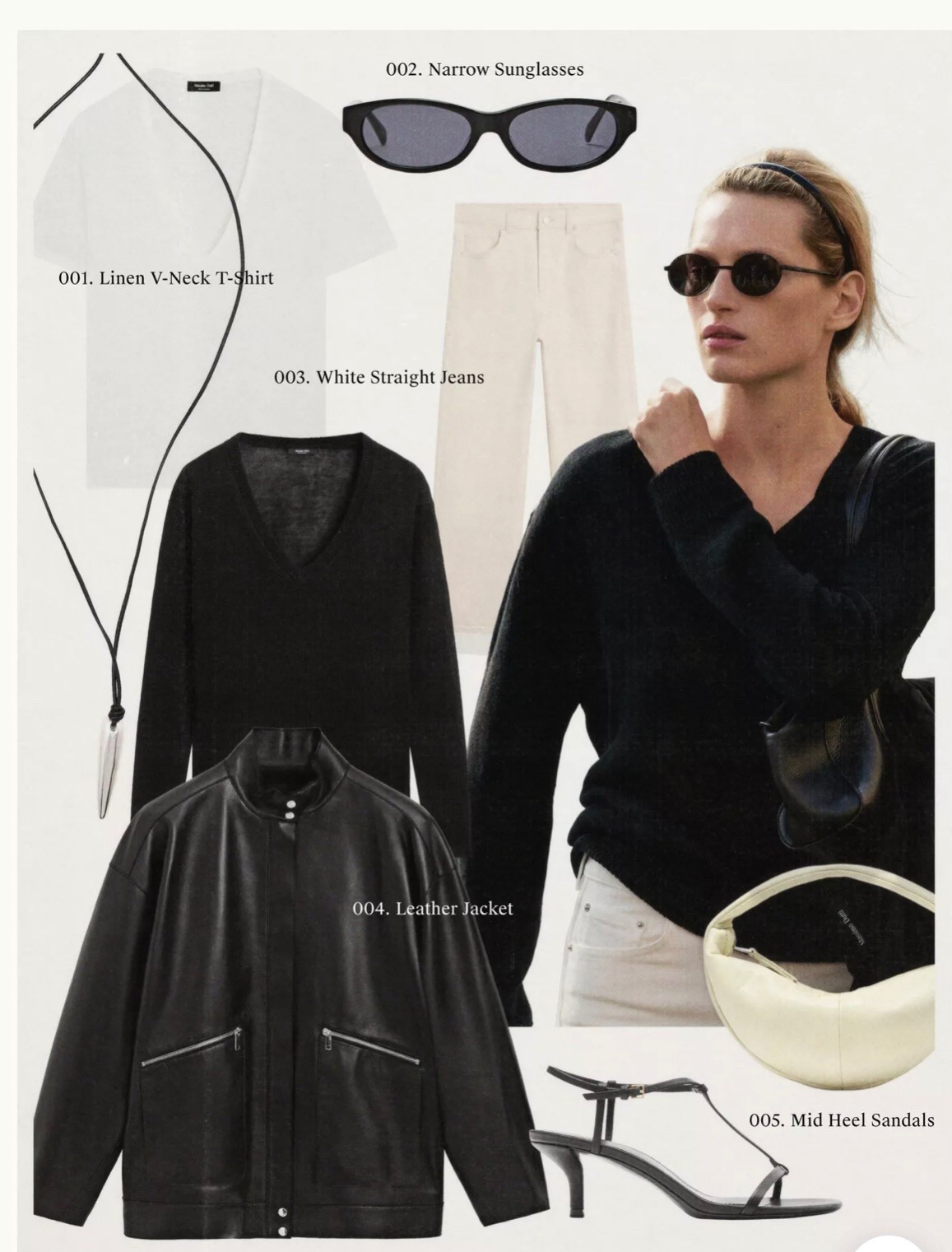 Black leather jacket & white jeans

#LTKeurope #LTKspring #LTKuk