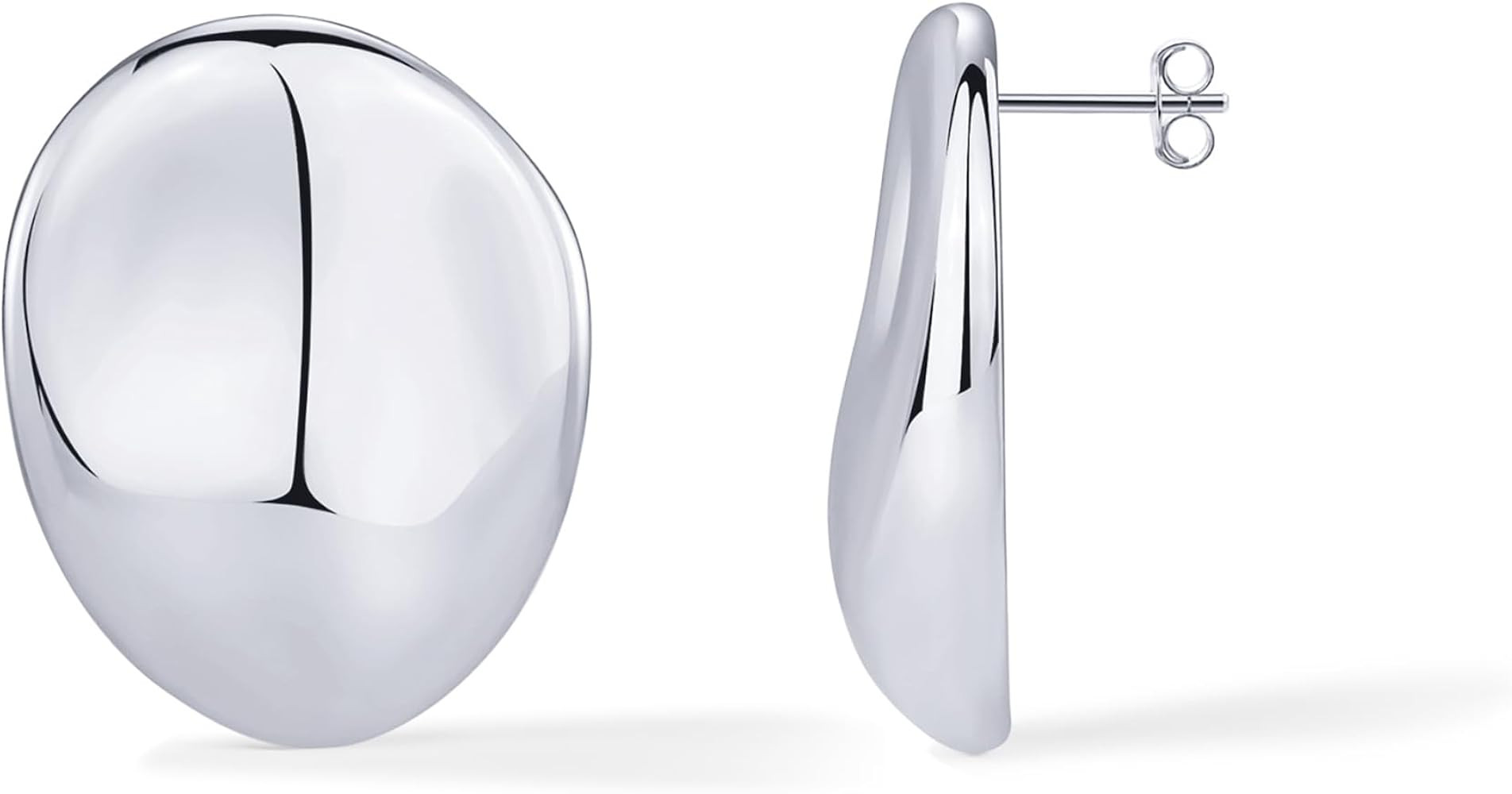 PAVOI 14K Gold Plated Sterling Silver Posts Chunky Vintage Organic Hammered Brushed and Textured ... | Amazon (US)