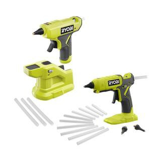 ONE+ 18V Cordless 2-Tool Combo Kit with Dual Temperature Glue Gun and Compact Glue Gun (Tools Only) | The Home Depot