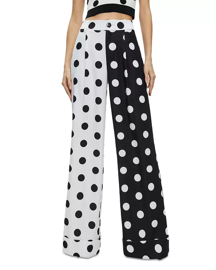 Tomasa Split Print High Rise Cuffed Pants | Bloomingdale's (US)