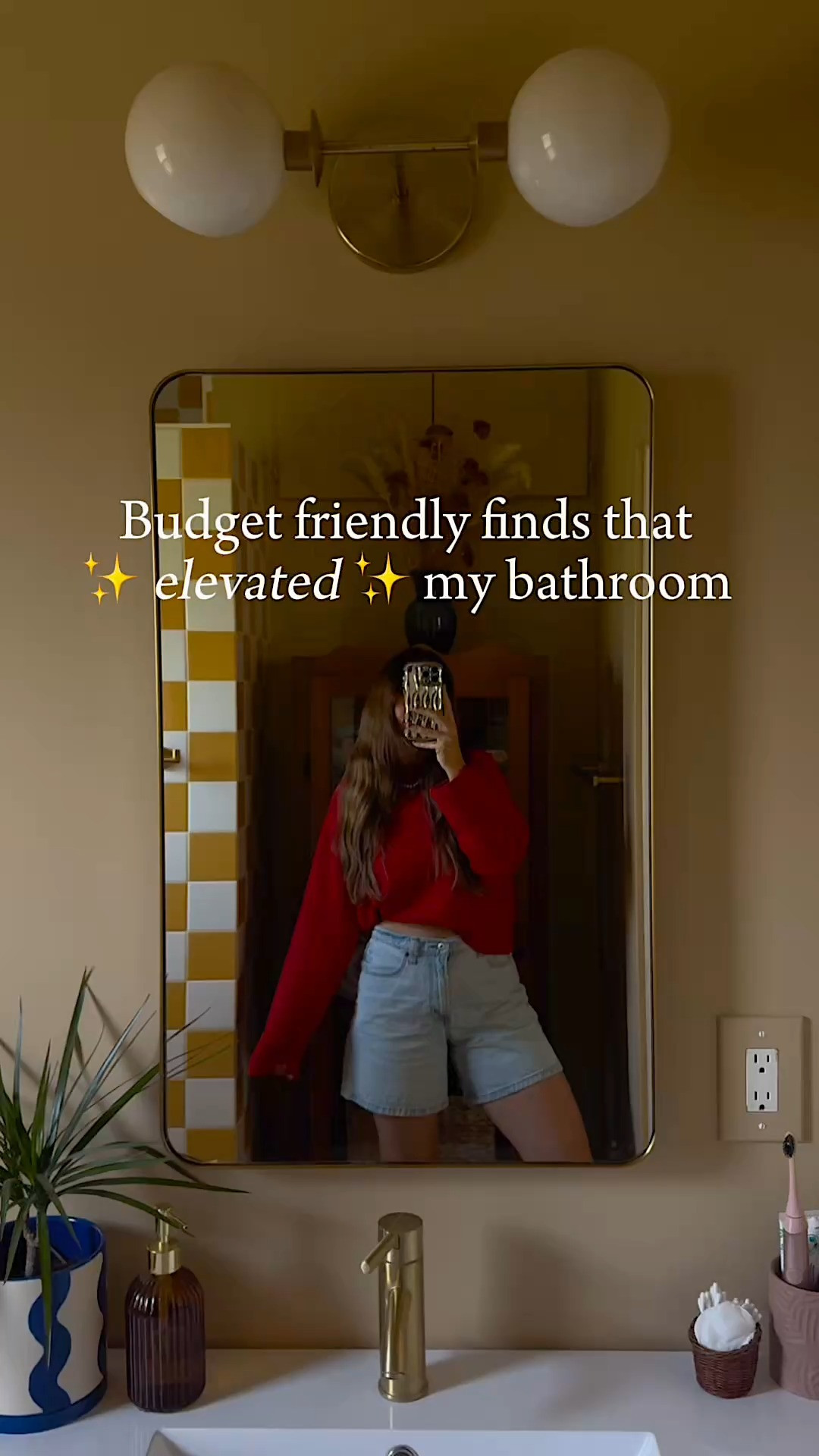 #Ad My budget friendly finds that COMPLETED my bathroom renovation // Courtesy of WAY DAY sale happening this weekend 4/25-4/27  @Wayfair 

#Wayfair #WayDayPartner #WayDay  
 

#LTKHome #LTKselfcare #LTKSaleAlert