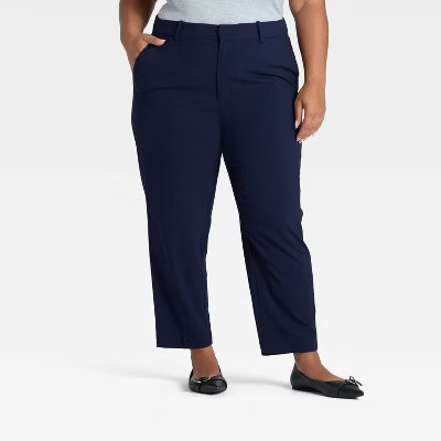 Women's Tapered Ankle Pants - A New Day™ Navy 22 | Target