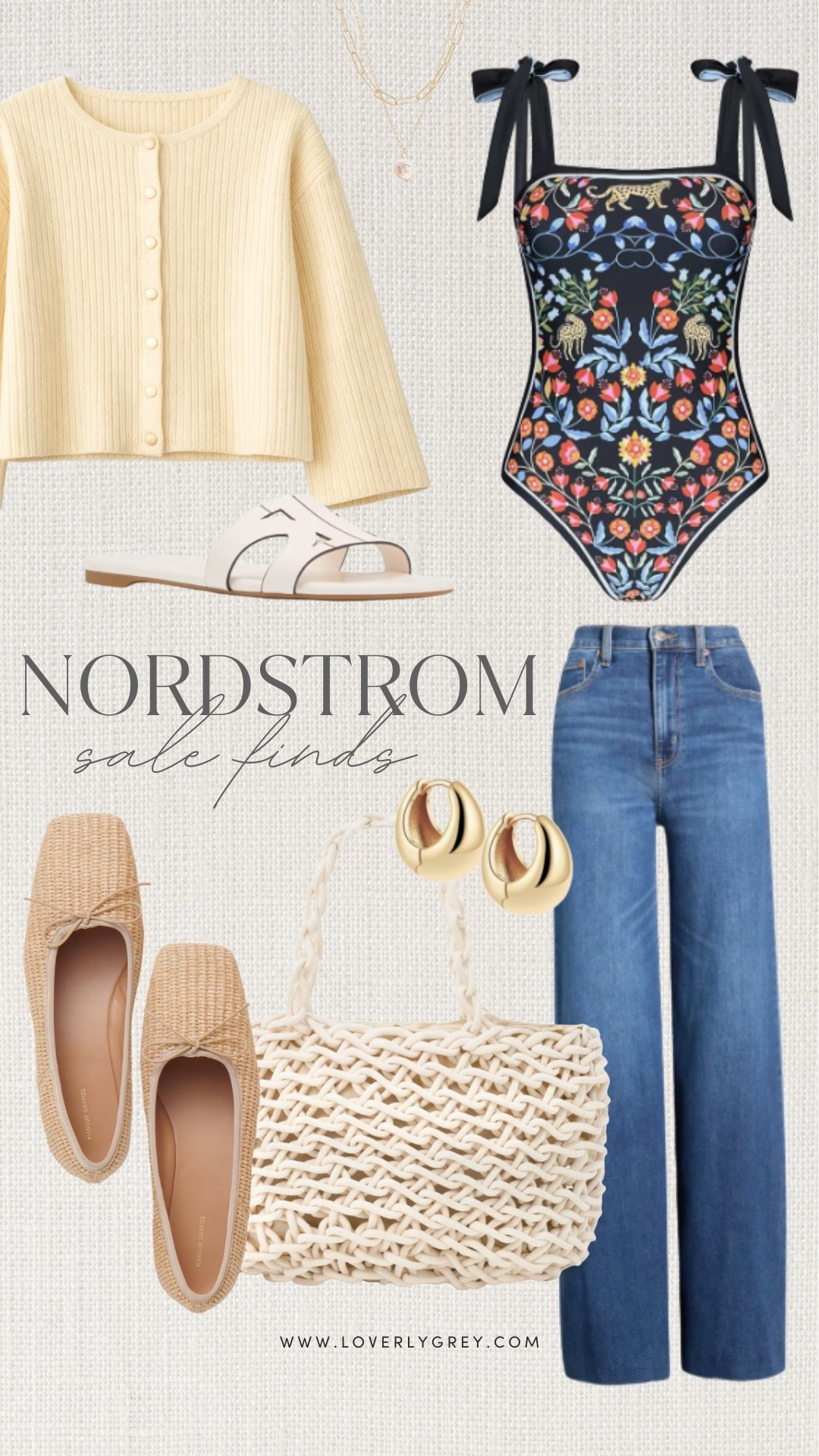 Nordstrom sale finds that I’m currently loving! The floral one piece bathing suit is perfect for summer time and resort wear! I am also loving the gold earrings, flats, and purse for the spring and summer months!

#LTKSaleAlert #LTKSwim #LTKSeasonal