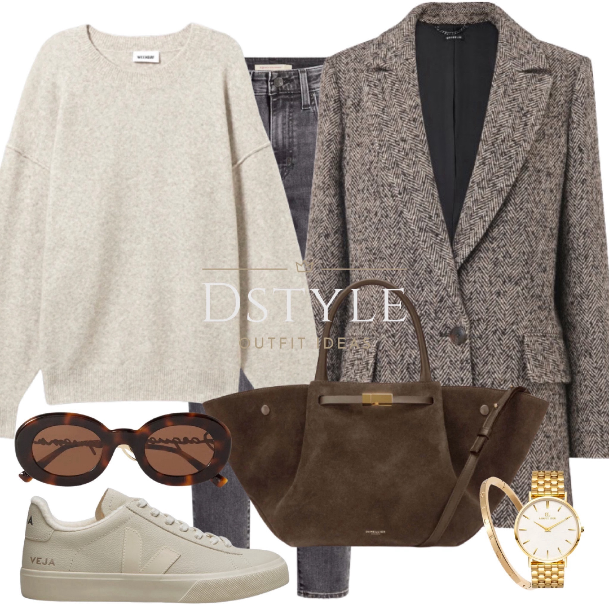 Winter vibes in layers: Light mole sweater, grey skinny jeans, topped with a herringbone short coat, and Veja Campo winter sneakers. ❄️ #CozyChic #WinterStyle #WinterOutfit

#LTKshoecrush #LTKworkwear #LTKfindsunder50