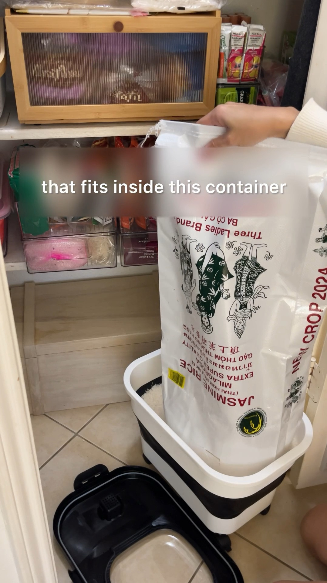 One way to feed a family for less? 🍚 RICE. You can do just about anything with it, and I like to buy in bulk to get the best jasmine rice available to have on hand all season long. 

In order to keep the rice, fresh and flavorful, I recommend storing it in a container like this which has rubber seals to help keep air out and a convenient fliptop so you can easily scoop from the container. This food storage container is also collapsible and has wheels, which come in handy when I roll the container in and out to refill the rice. 

Related: large food storage, rice storage container, grain storage, collapsible bin, 25lb bag, kitchen storage, dog food container, jumbo food storage bin, pantry organization, pantry storage, jasmine rice#LTKxPrimeDay 

#LTKFindsUnder50 #LTKHome