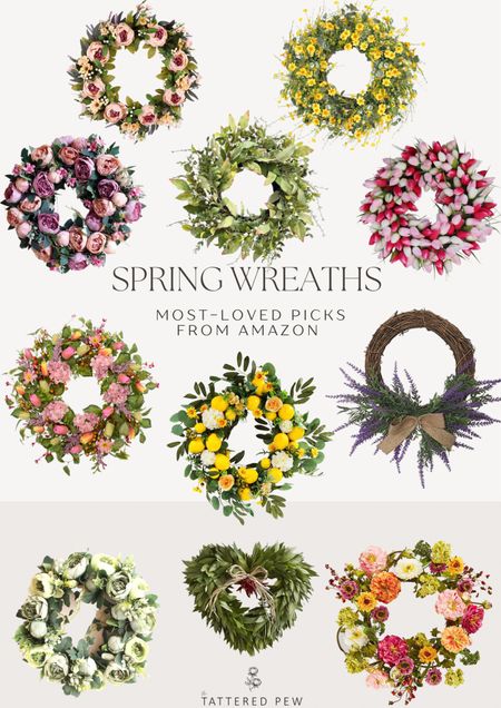 Shop my favorite spring wreaths that I’ve found on Amazon! 

Spring florals, spring time wreaths, winter wreaths, bright florals. 
#LTKfind #competition

#LTKSeasonal #LTKFind #LTKhome