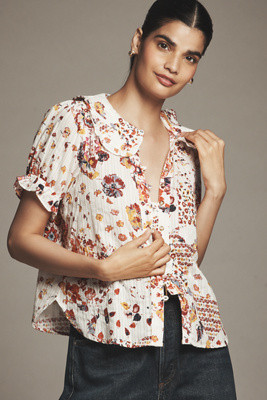 The Keira Blouse by Pilcro | Anthropologie (US)