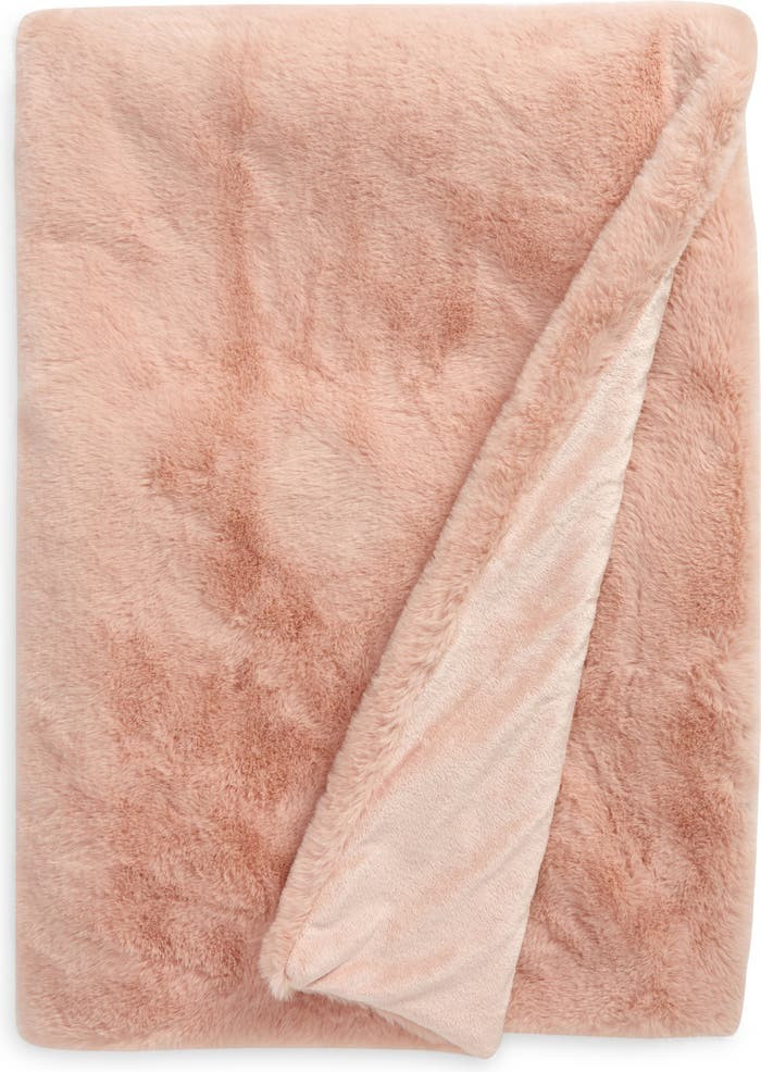 Recycled Faux Fur Throw Blanket | Nordstrom