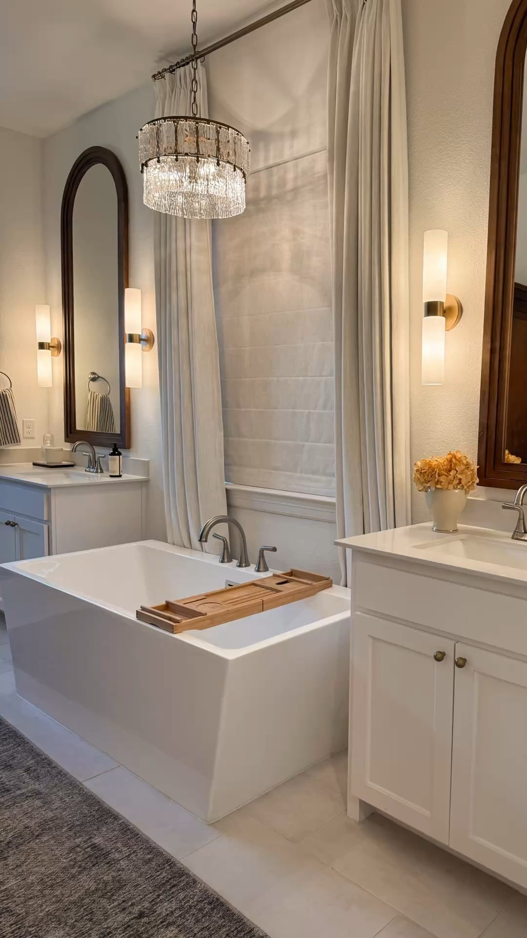 Before and after , home Reno, restroom makeover, mirrors, lighting, sconces 

#LTKHome #LTKHoliday #LTKCyberWeek