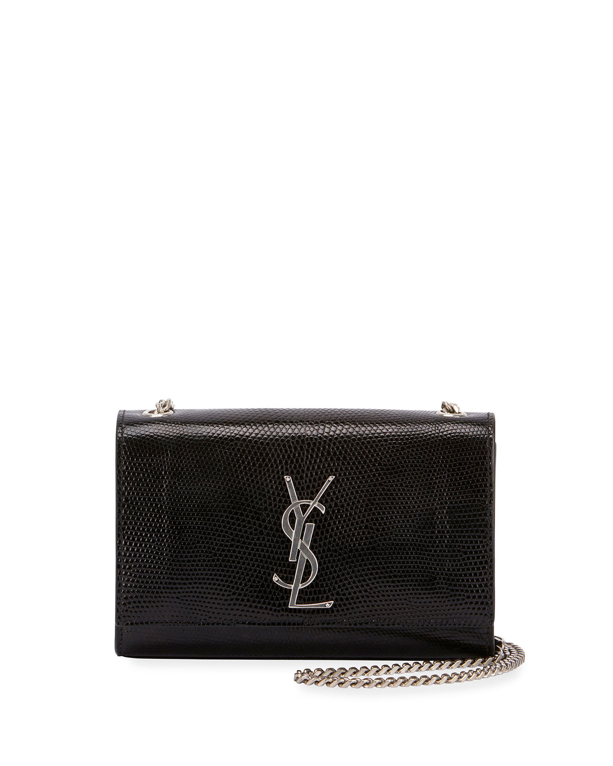 Kate Monogram YSL Small Lizard Chain Shoulder Bag | Neiman Marcus