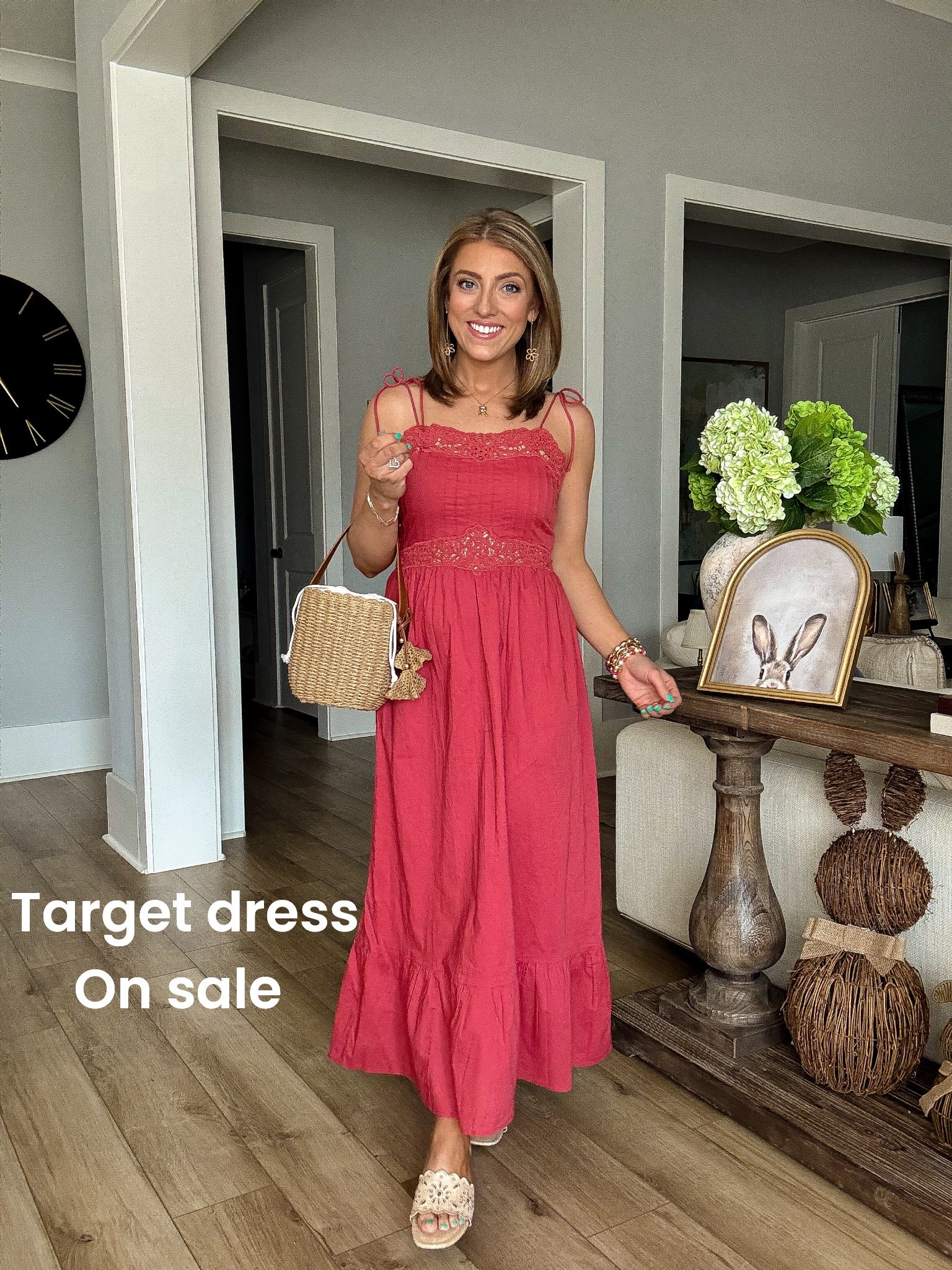 Obsessed is an understatement 😍 This gorgeous lace trim midi dress is giving effortless spring style in the best way 🌸 The details on this one feel so elevated—delicate lace, flowy fit, and the prettiest pop of color ❤️

Even better… it’s on sale for just $31 through tomorrow 🙌 Such an easy throw-on-and-go piece you can wear for brunch, church, vacation, or everyday mom life and still feel so put together.

Paired it with neutral sandals + a woven bag for that perfect spring look 🌿

If you’ve been looking for a flattering, comfortable spring dress that looks way more expensive… this is it 👏

#targetstyle #targetfinds #targetfashion #springdress #midsizedstyle #affordablestyle #everydayoutfit #momstyle #springoutfits #budgetfriendlyfashion #ootd #easteroutfit #vacationstyle #casualchic #springfashion #targetnewarrivals

#LTKPetite #LTKSaleAlert #LTKootd