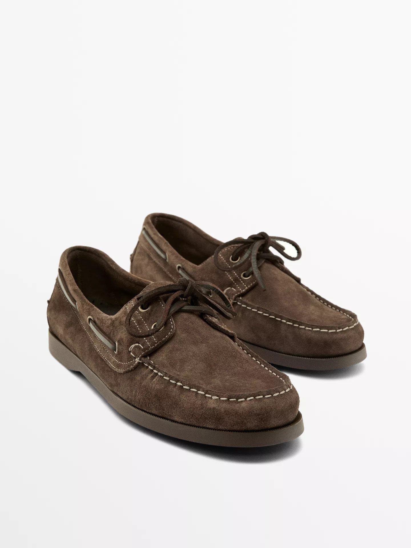 Leather boat shoe | Massimo Dutti US