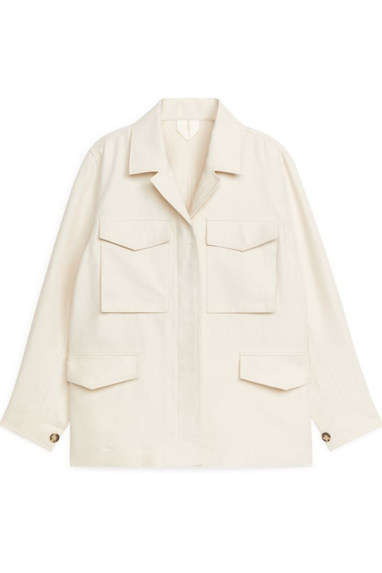Utility-Jacke aus Baumwolle und Hanf | H&M (DE, AT, CH, NL, FI)
