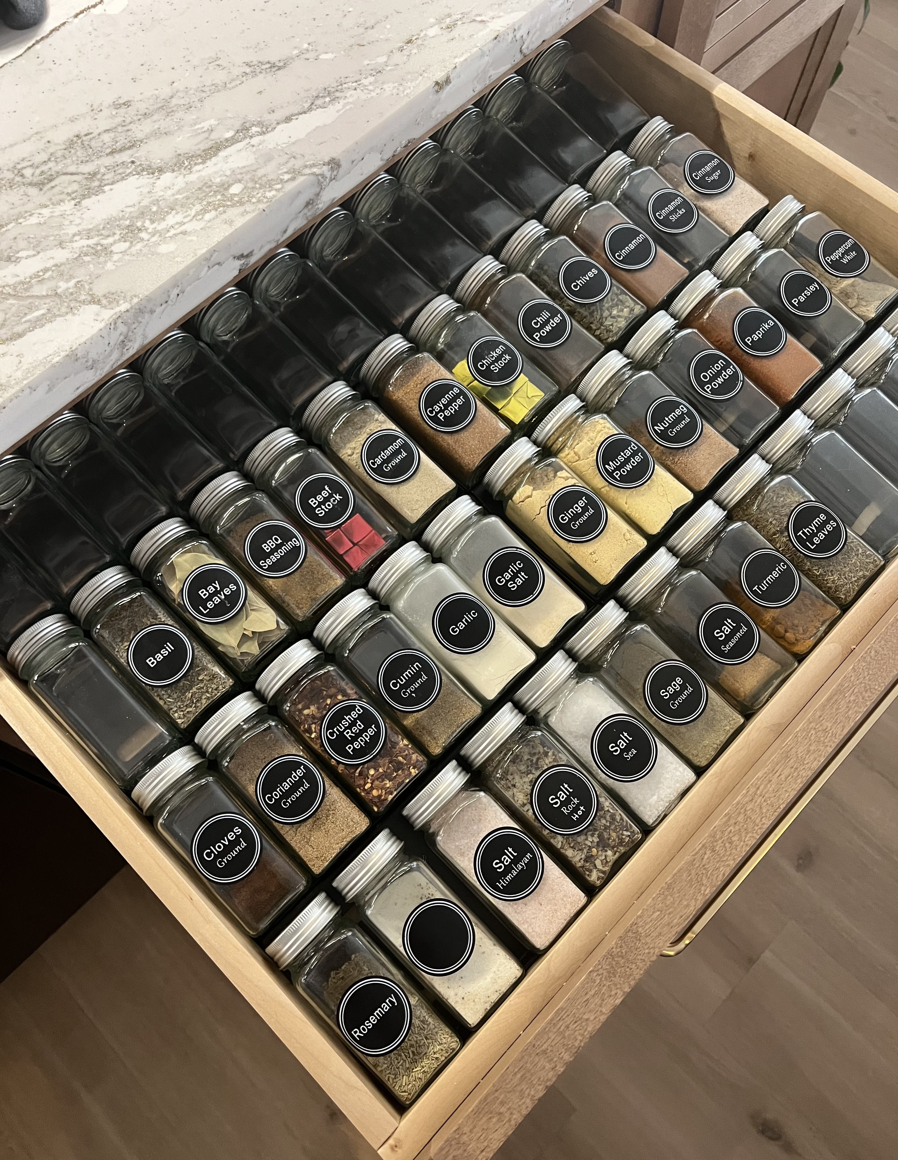 Spice organization MADE EASY. This kit makes organizing your spice drawer or rack seamless! It’s a must-have in my opinion. 

#LTKFamily #LTKFindsUnder100 #LTKHome