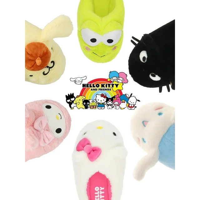 Hello Kitty & Friends Girls and Womens Slippers, Sizes Kid to Adult - Walmart.com | Walmart (US)