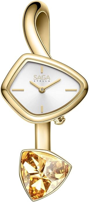 SAGA Phantom Ladies Luxury Cuff Bangle Quartz Watch, Triangular Case, Japanese Movement, 30M Wate... | Amazon (US)