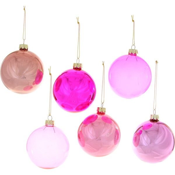 Giant Hue Ornament Set, Pink | Maisonette