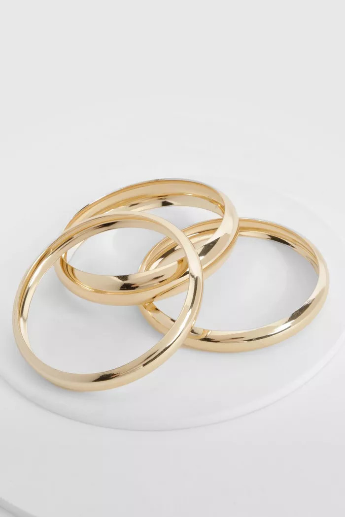 Three Pack Bangles | Boohoo.com (UK & IE)
