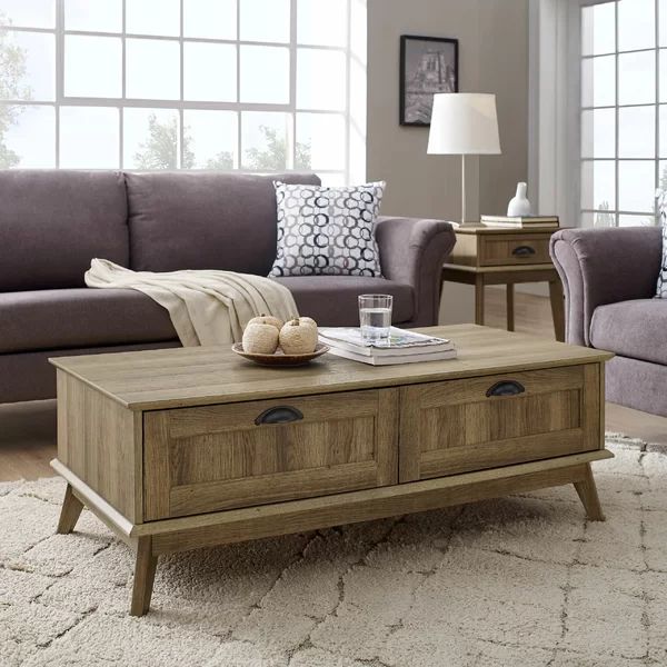 Cabral 4 Legs Coffee Table with Storage | Wayfair North America