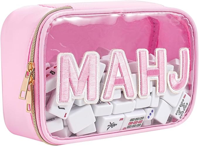 RSRSLEII Waterproof Empty Mahjong Tiles Bag,Suitable for 1.2 "(30mm) Standard Size American Mahjo... | Amazon (US)