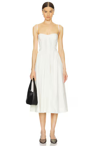 LPA Sarita Midi Dress in Coconut Milk from Revolve.com | Revolve Clothing (Global)