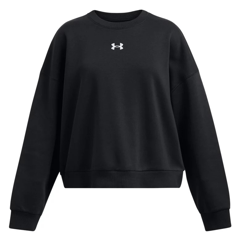 Under Armour Girls' UA Rival Fleece Oversized Crewneck, Wash | DICK'S Sporting Goods