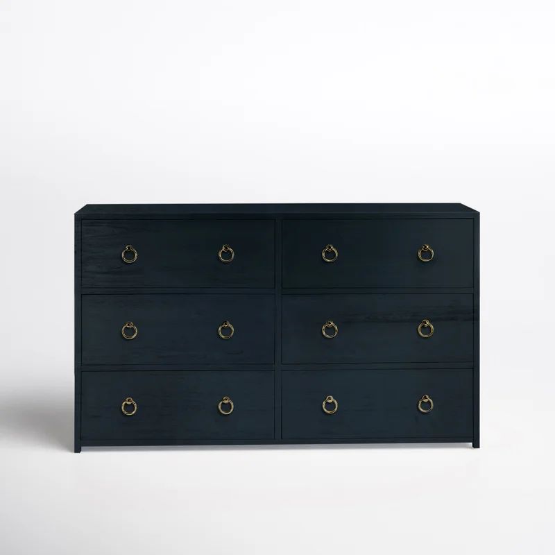 Elin 6 Drawer 60" W Double Dresser | Wayfair North America
