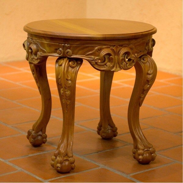 Handcrafted Cedar Wood 'Mexican Renaissance' Accent Table (Mexico) | Bed Bath & Beyond