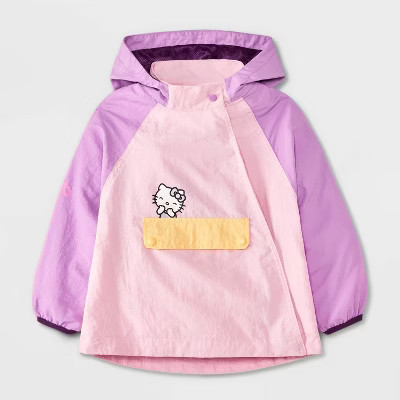 Toddler Girls' Hello Kitty Windbreaker Anorak Jacket - Pink 2T | Target