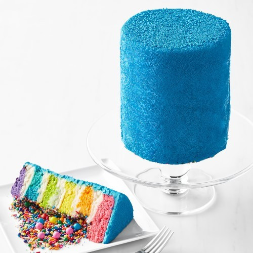 Flour Shop Rainbow Explosion Cake, Blue | Williams-Sonoma